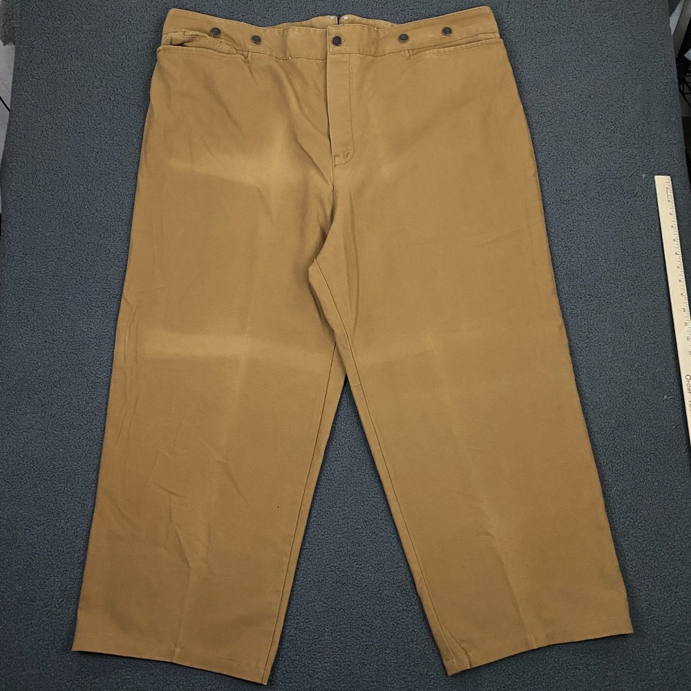 Wah Maker Pants Mens size 52 Canvas Buckle Suspender Button Frontier Western